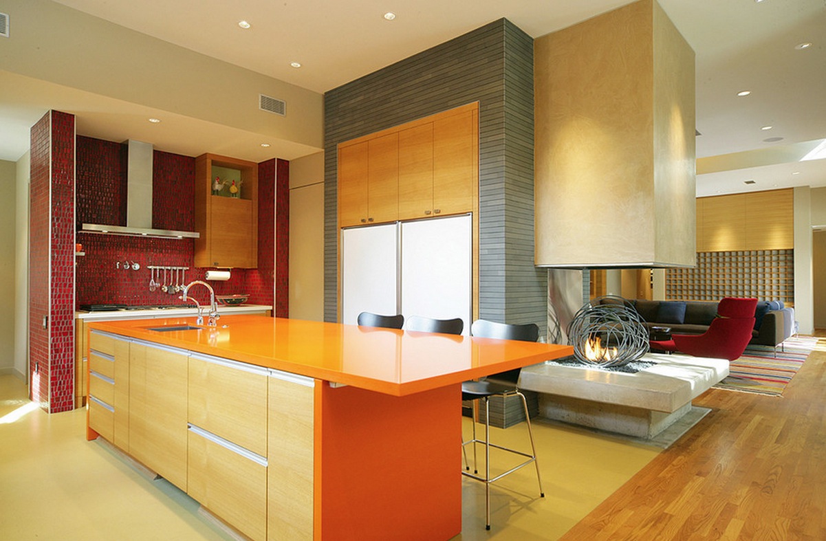 kitchen color ideas red orange
